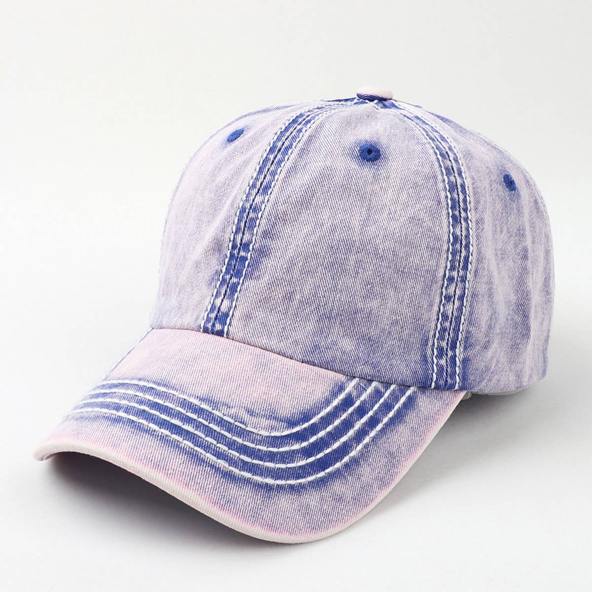 Spring Cotton Color Block Baseball Cap CWAH1144
