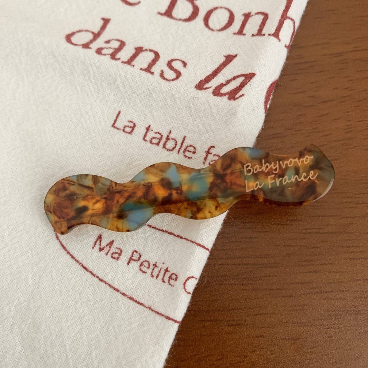 CWAHA07731_SIMPLE ACETATE HAIR CLIP SIDE BANG DUCKBILL