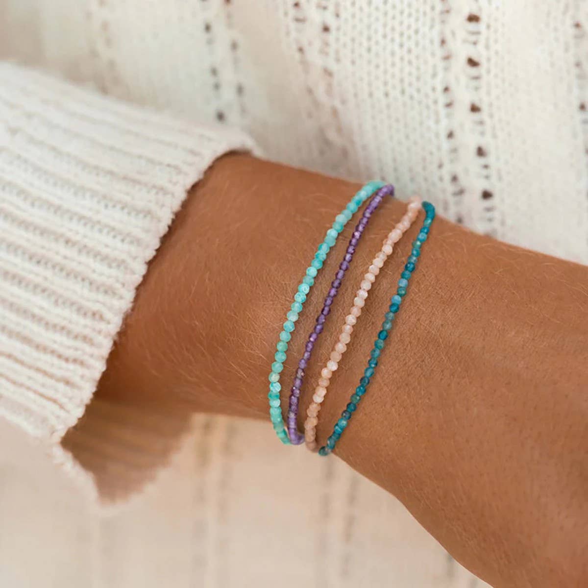 FASHION NATURAL STONE BEADED BRACELET_CWMM3866