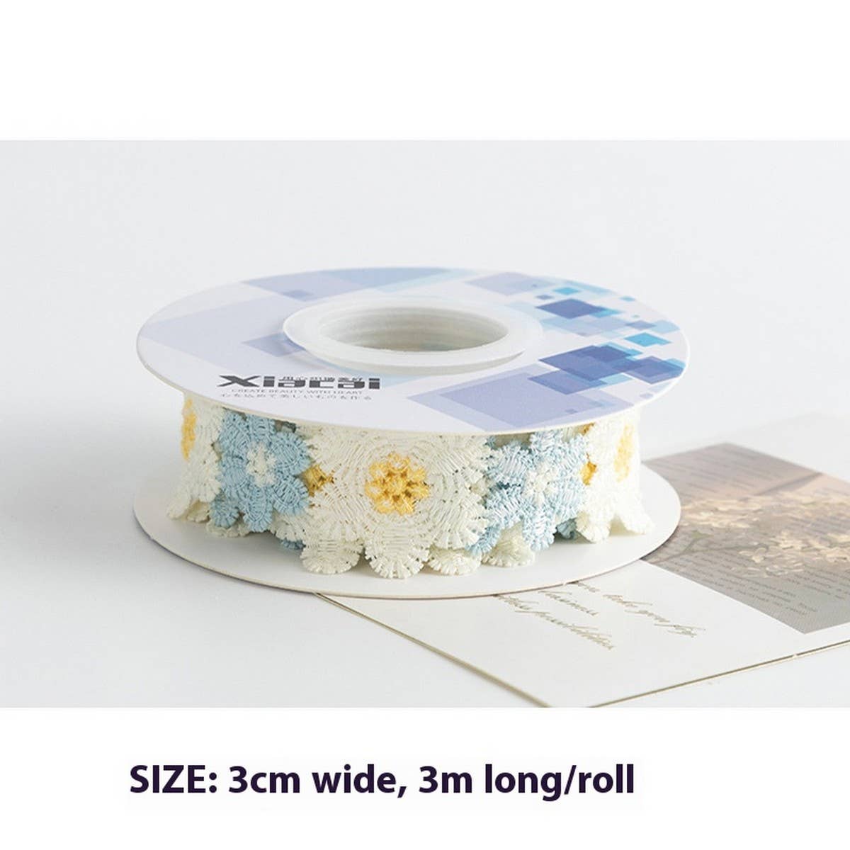 LACE EMBROIDERY FLOWER LACE DIY FABRIC RIBBON