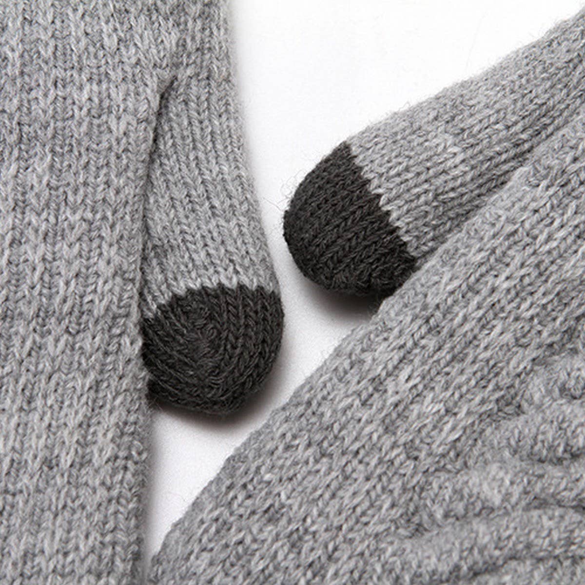 WINTER WOMEN'S CUTE THICK KNIT TOUCHSCREEN GLOVES_CWAG0271