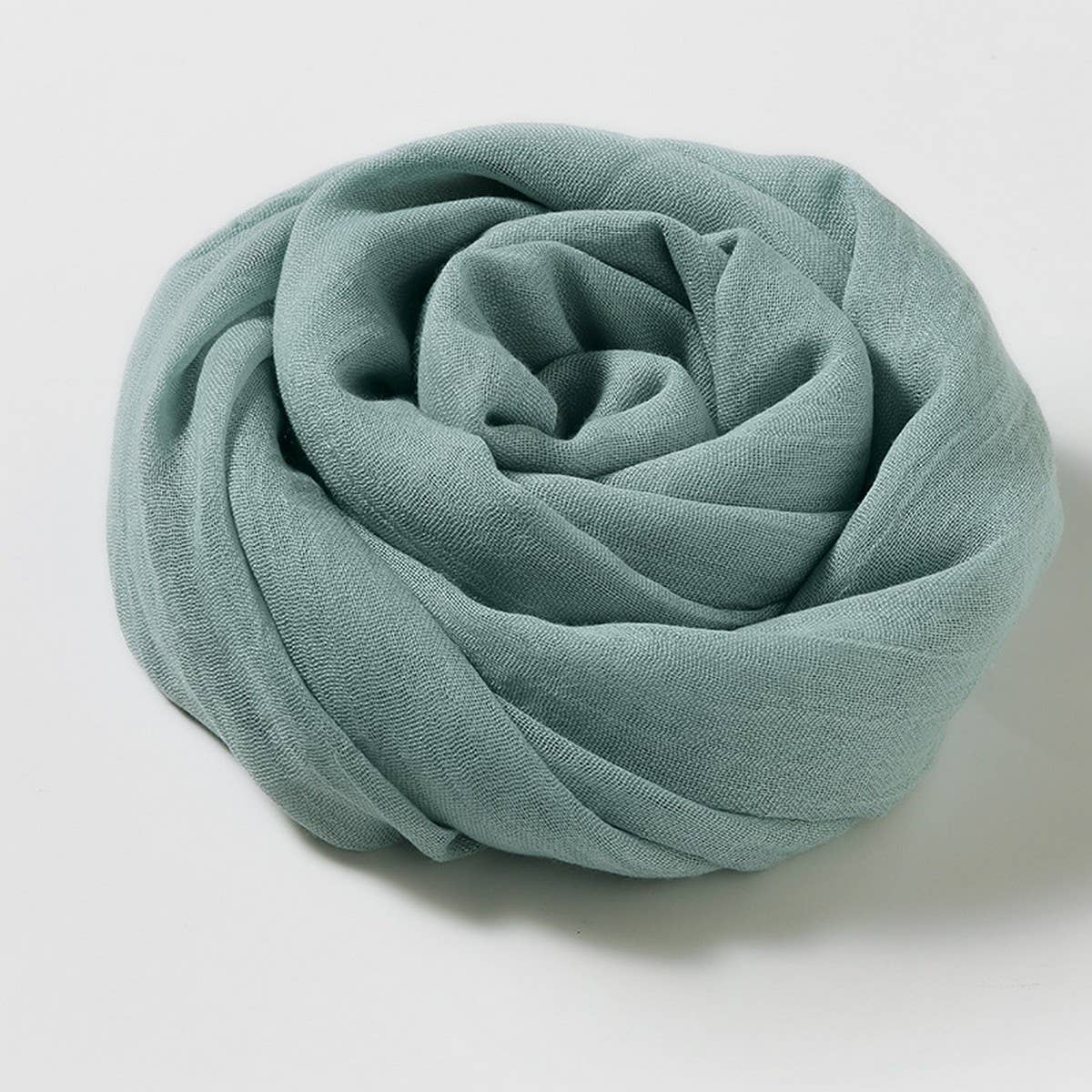 SOLID COLOR LONG LIGHTWEIGHT SCARF WRAP SHAWL_CWASC0204