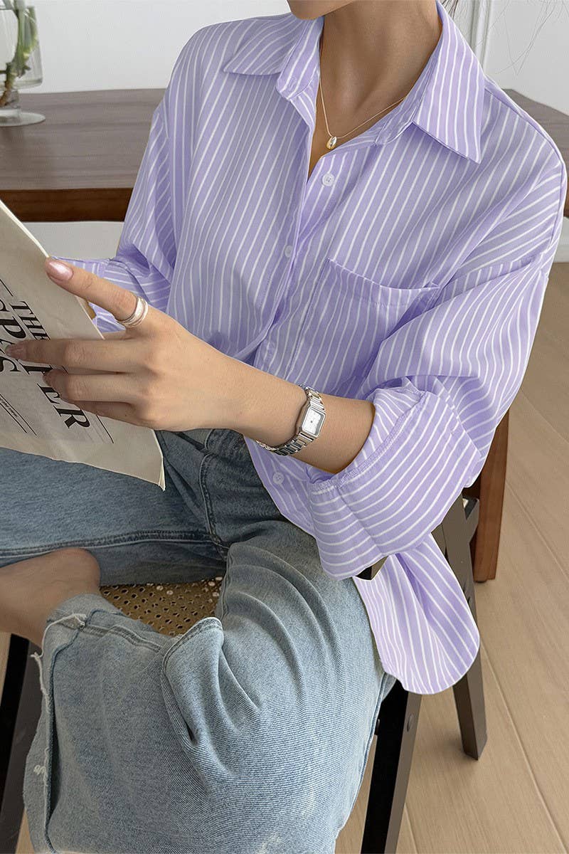 CWTSTL01003_CASUAL VACATION STRIPED LONG SLEEVE SHIRT