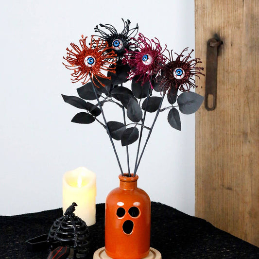 Halloween Red Spider Lily Eye Floral Pick_CWMM9904