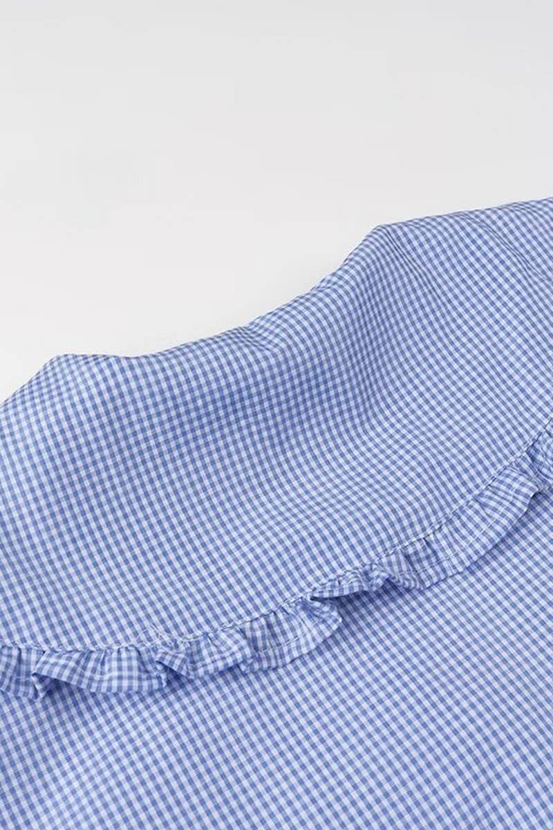 CWTBLL1129_CASUAL PLAID SHIRT WITH BABY DOLL COLLAR