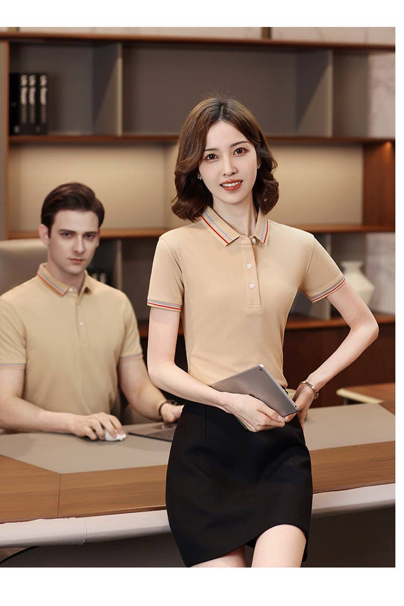 CWTBLS02451_WOMEN BREATHABLE SHORT SLEEVE CASUAL SPORTY TOP