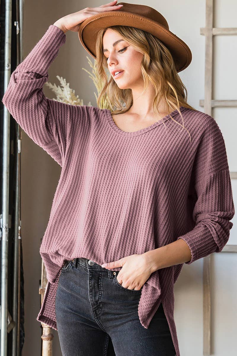 CWOSWL1833_SOFT LOOSE FIT PULLOVER SWEATER KNIT TOP