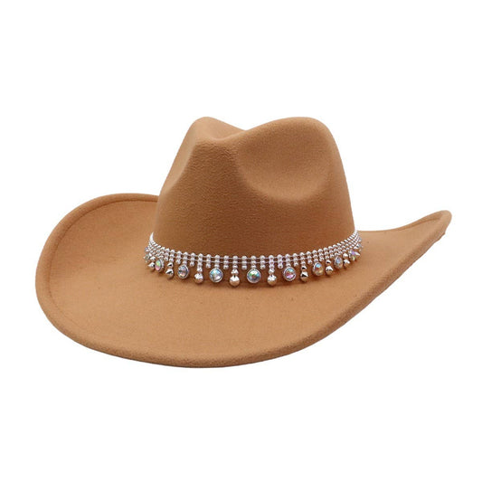 Fall/Winter Western Ethnic Wool Cowboy Fedora_CWAH04477