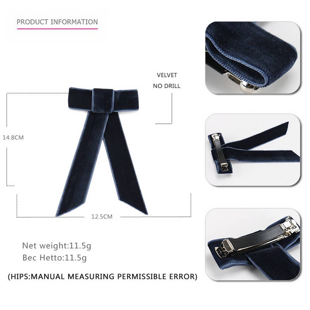 HAIRBAND FABRIC BOW HAIRPIN HAIR ACCESSORIES