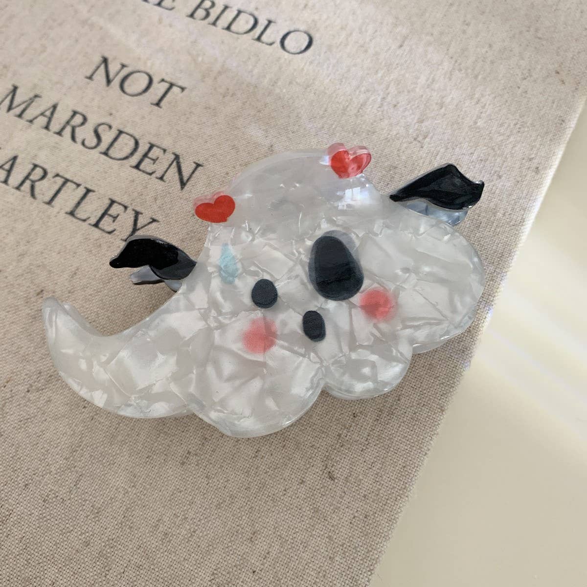 CWAHA07707_HALLOWEEN PUMPKIN CLAW SHARK HAIR CLIP