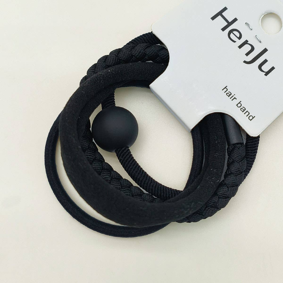 4PCS/SET BALL SIMPLE HAIR TIES_CWAHA0333