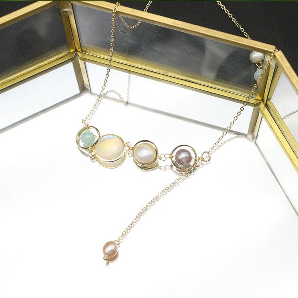 ALL-MATCH NATURAL FRESHWATER PEARL NECKLACE_CWAJE3858