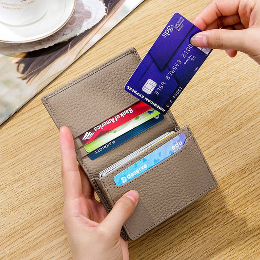 CASUAL TOPLAYER COWHIDE GENUINE LEATHER CARD HOLDER_CWAB3826