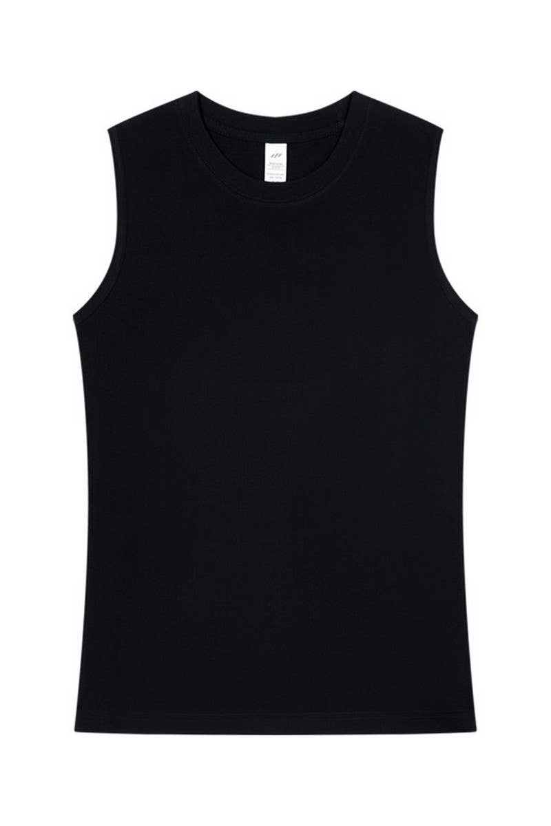 CWTTSL0517_LOOSE WAISTCOAT DESIGN NICHE T-SHIRT