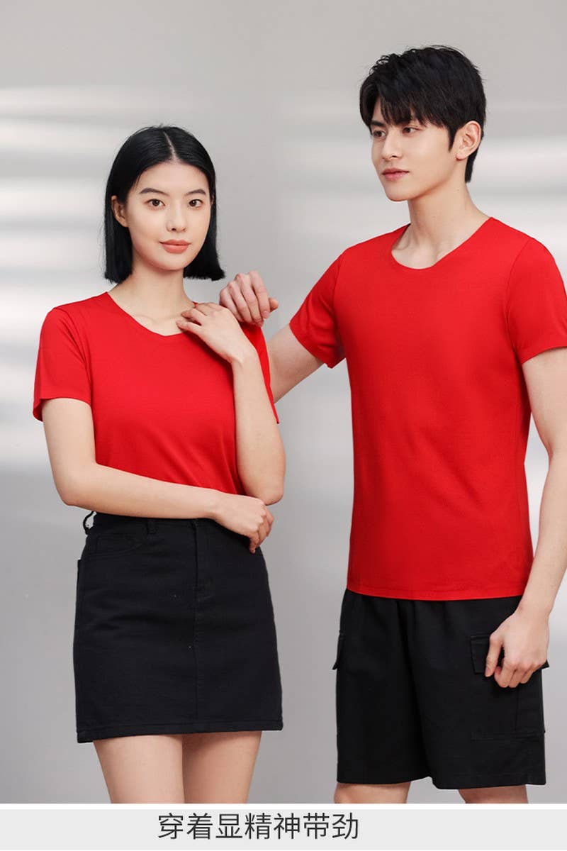 CWTTS00719_SOLID COLOR COOL ICE SILK SHORT SLEEVE T-SHIRT