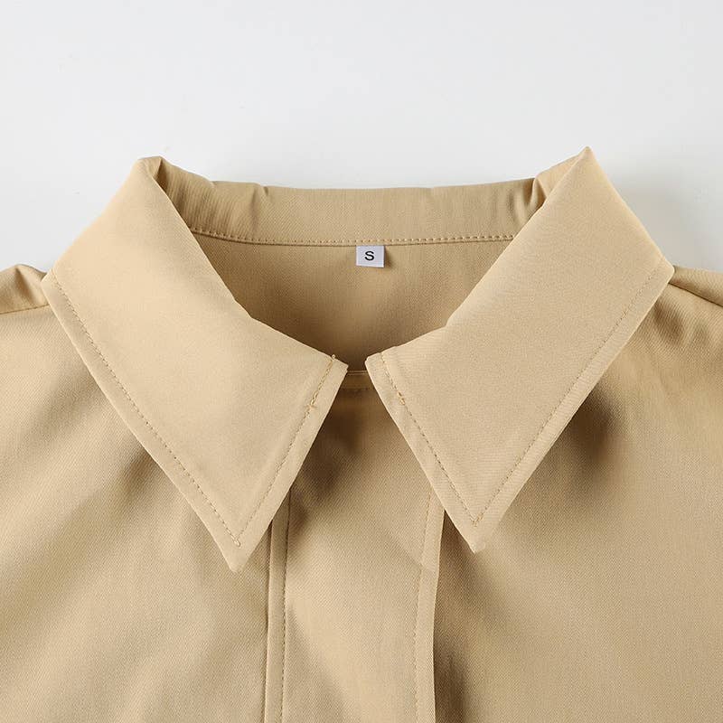 CARGO STYLE LAPEL LOOSE CASUAL HANDSOME JACKET