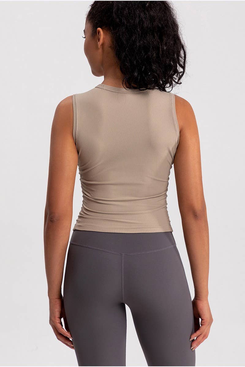 CWTBLSL0581_SOLID COLOR SPORTS FITNESS RUNNING VEST