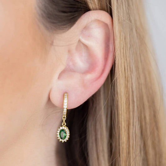 COLORFUL FRENCH TEMPERAMENT GEOMETRIC EARRINGS