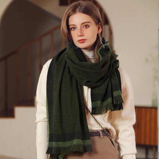 WOMEN  CLASSIC SCARVES SOFT CHUNKY SHAWL WRAP