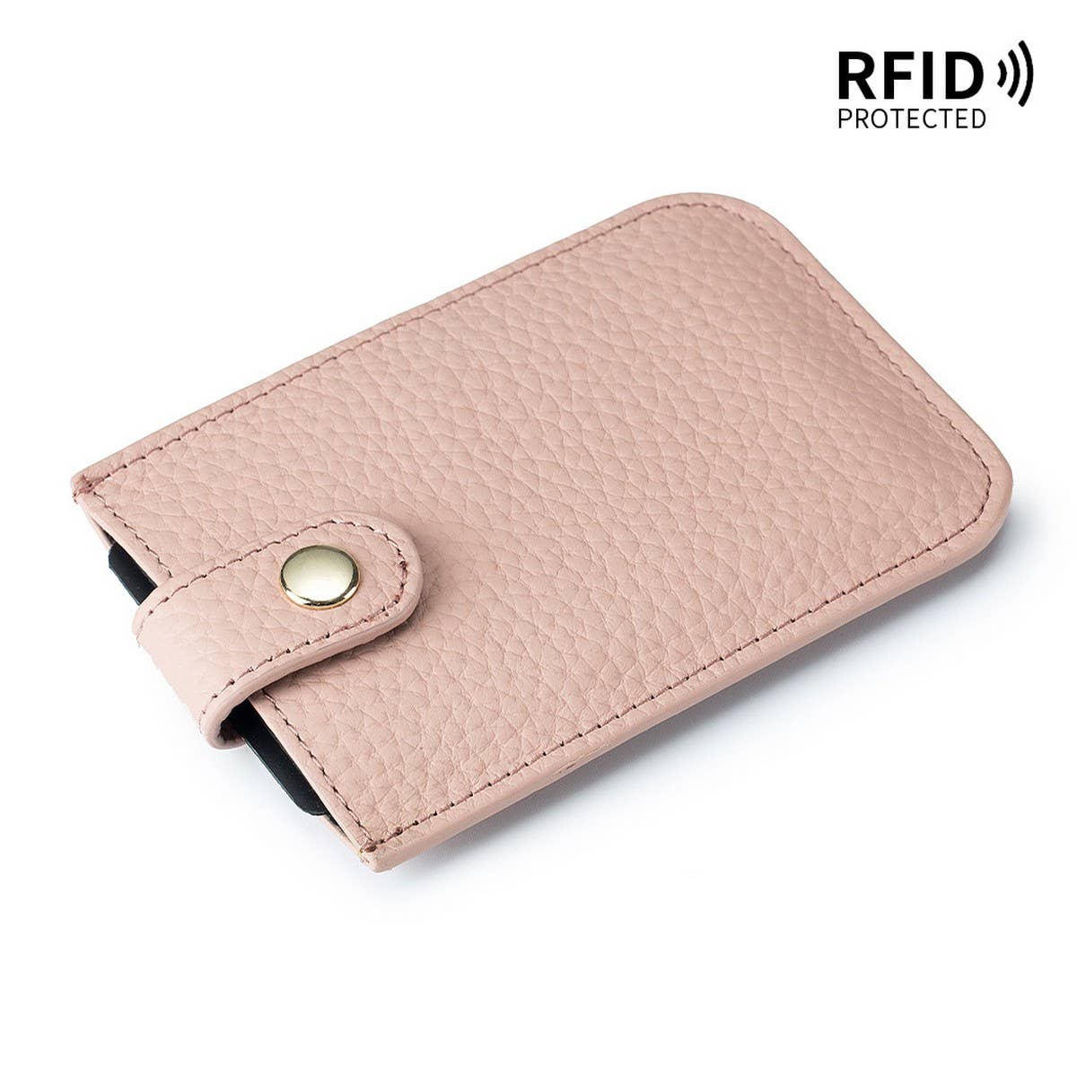 ULTRA-THIN LAYERED DRAWSTRING LEATHER CARD HOLDER_CWAB3825