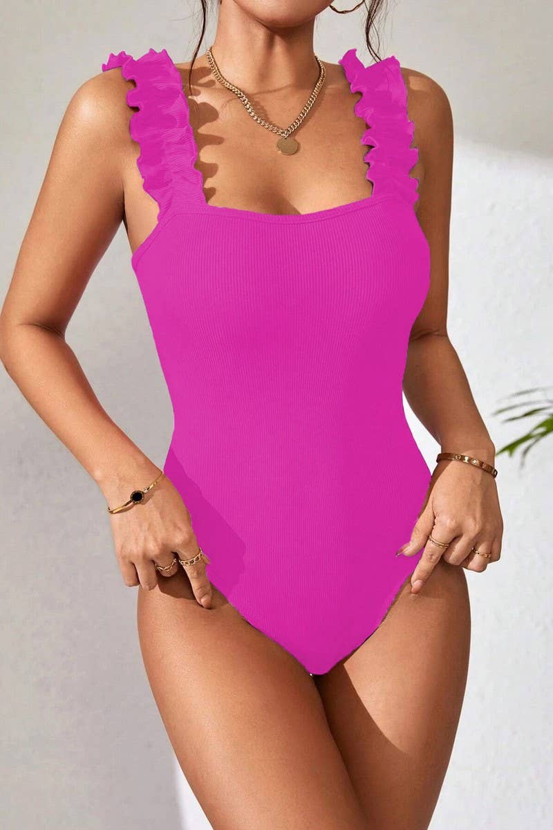 CWTHT0147_SOLID COLOR KNIT CAMISOLE SLEEVELESS BODYSUIT