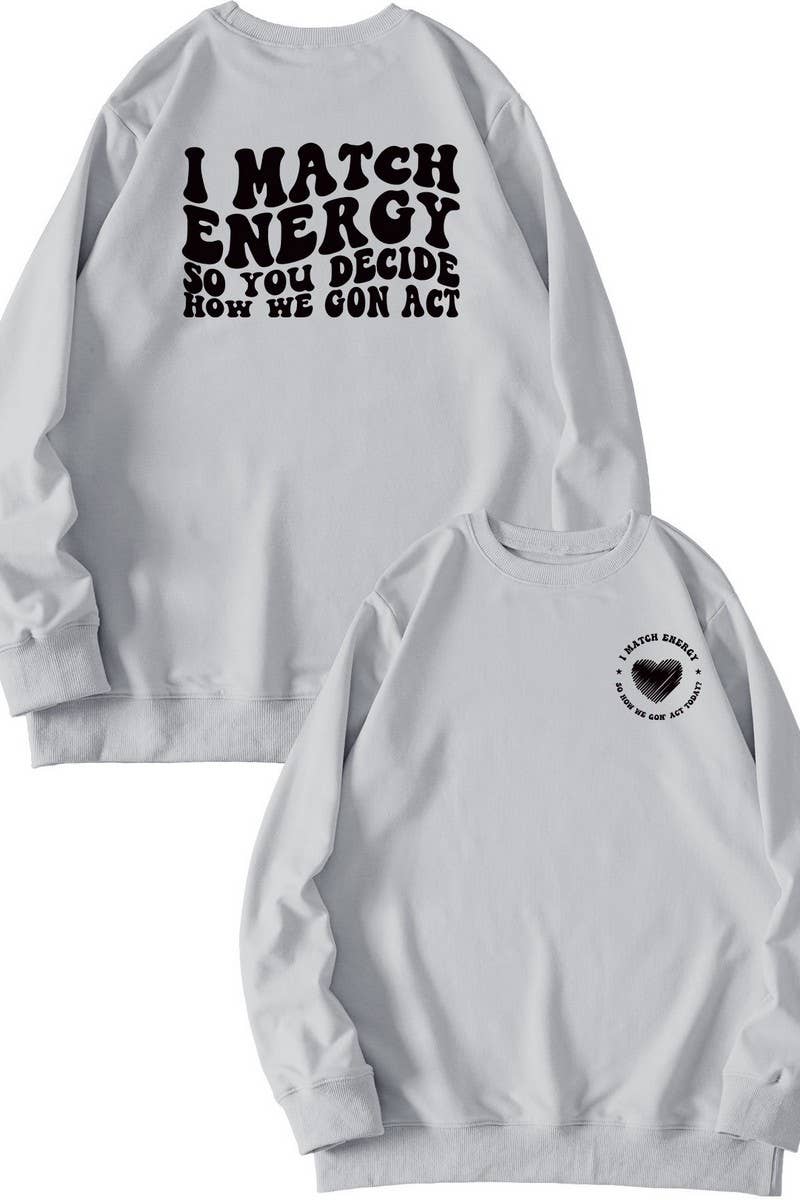 CWTSTL0491_WOMEN LETTER PRINTING LONG SLEEVE SWEATSHIRT