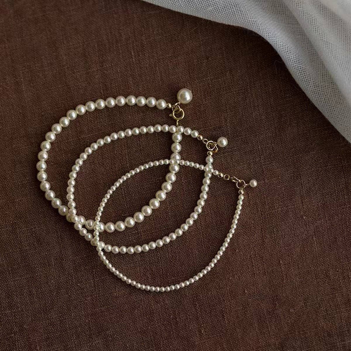 ROUND PEARL SIMPLE DESIGN FASHION BRACELET