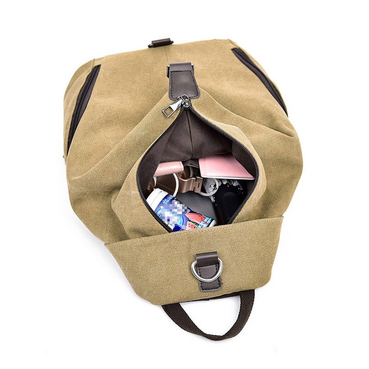 VINTAGE BACK-TO-SCHOOL CASUAL TRAVEL CANVAS BAG_CWAB2211
