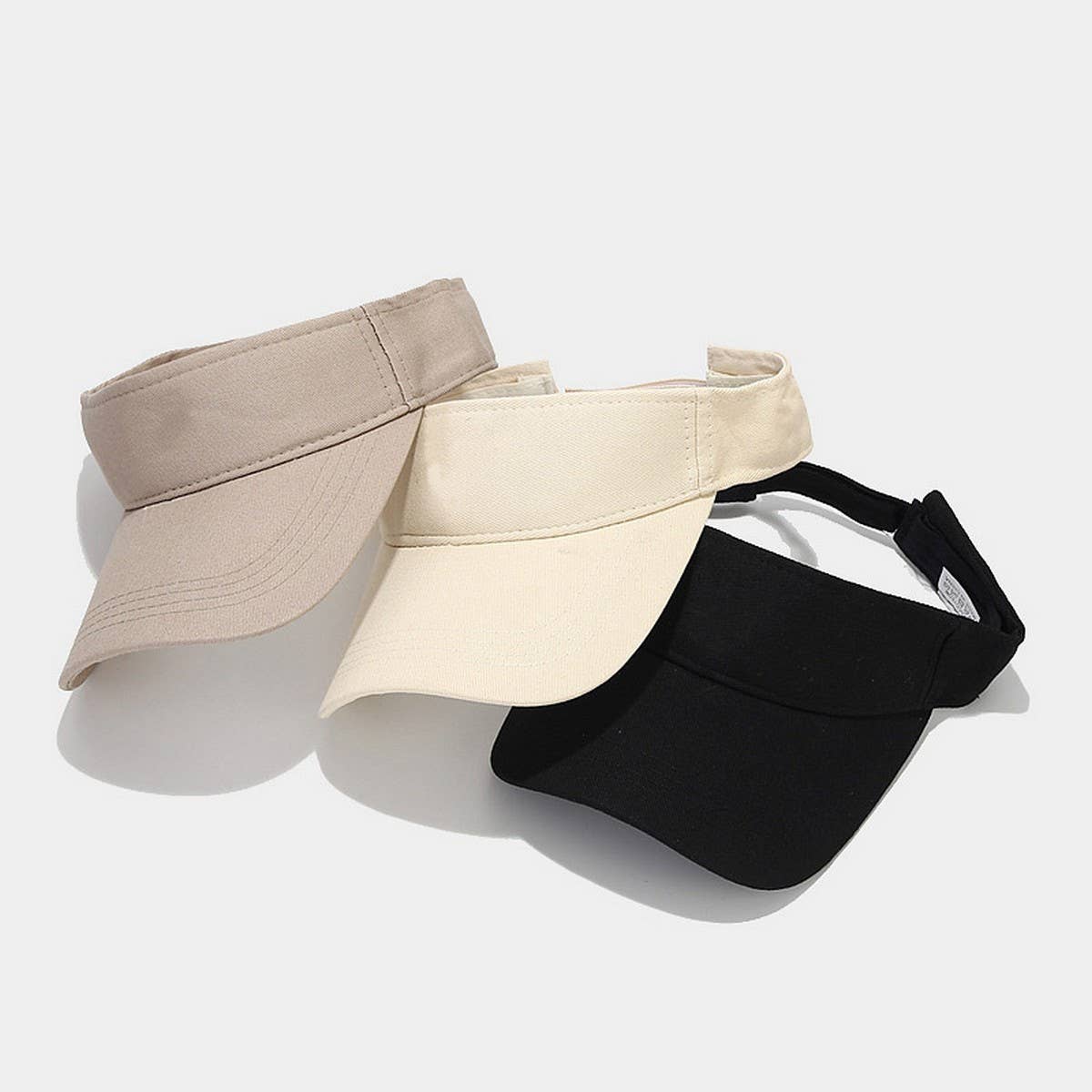 Summer Simple Solid Visor Hat - Unisex Outdoor_CWAH3303