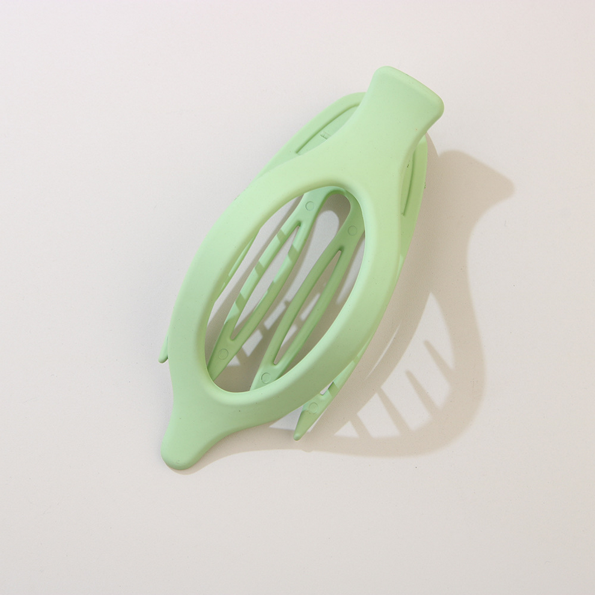 Glossy Matte Oval Hair Clip - Large Duckbill Style
