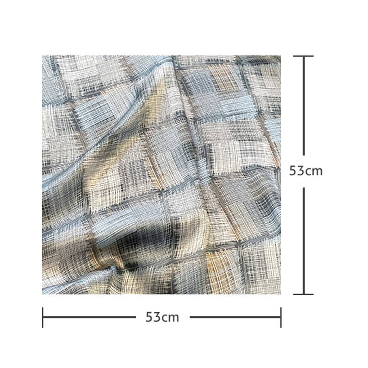 Chic Striped Silk Scarf ? Women’s Square Shawl