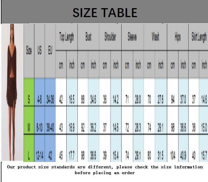 CWSTB2031_RUFFLE FRINGE LONG SLEEVE BODYCON SKIRT SET