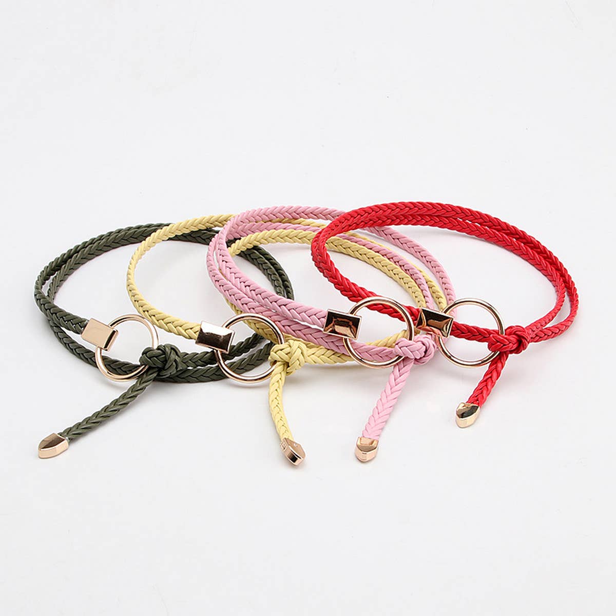 CWABE0929_CASUAL HAND-WOVEN THIN BELT