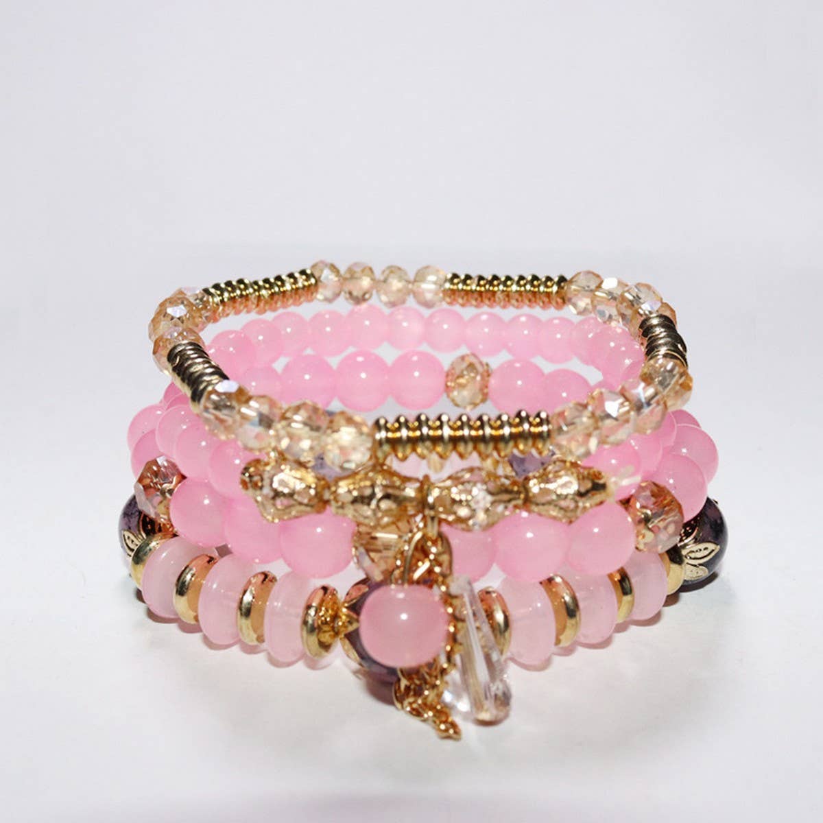 MULTI-LAYERED CRYSTAL BRACELET EXOTIC SET