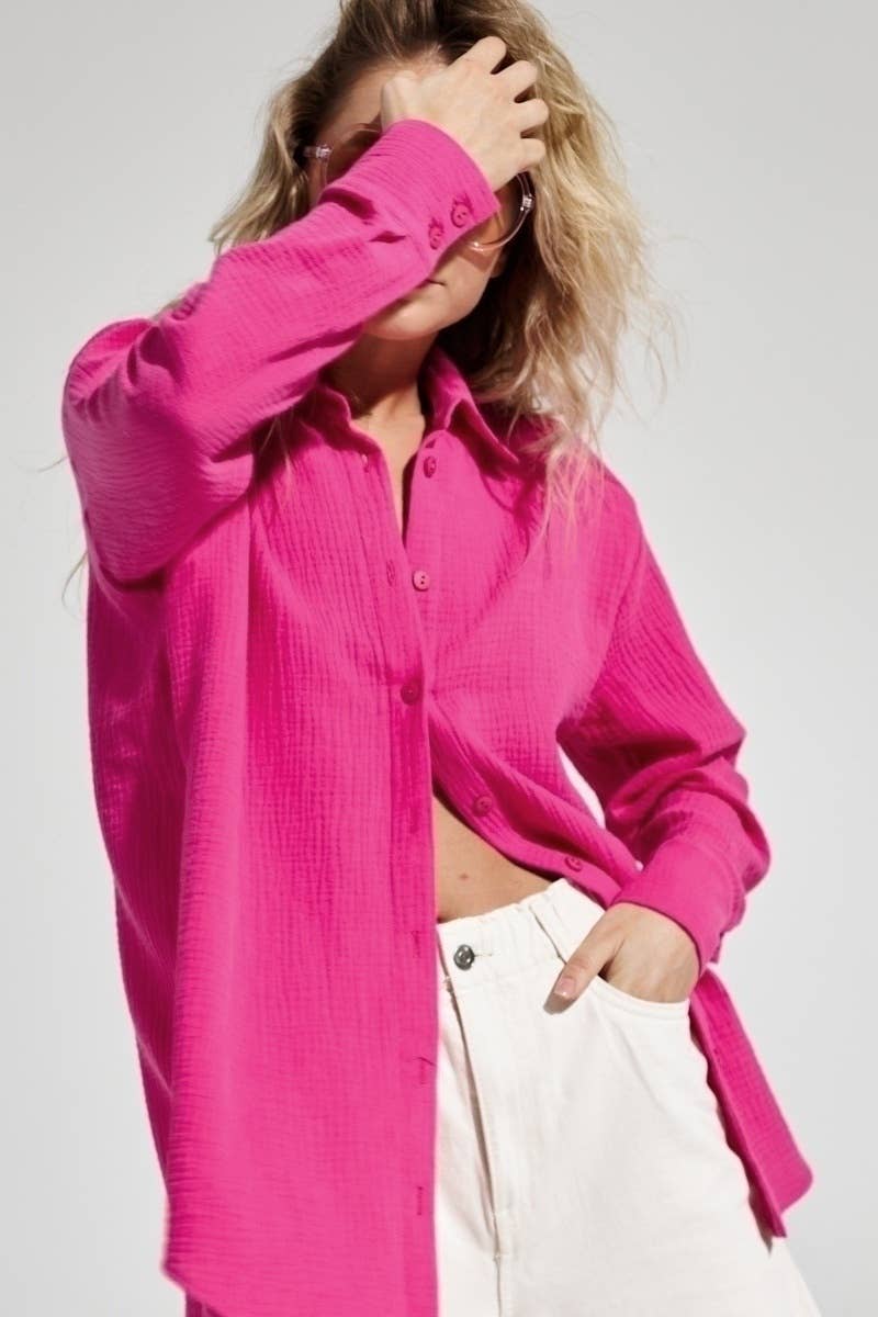 CWTSTL1617_AUTUMN COTTON CREPE LONG-SLEEVED SHIRT