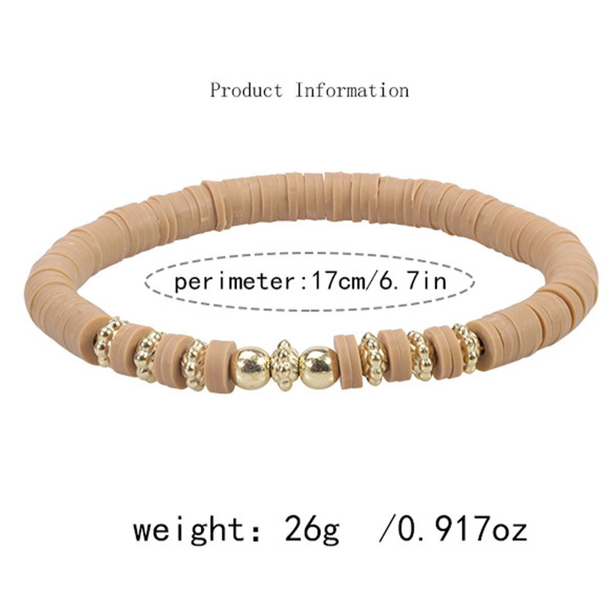 COLORFUL SOFT CERAMIC BEADED BRACELET SET