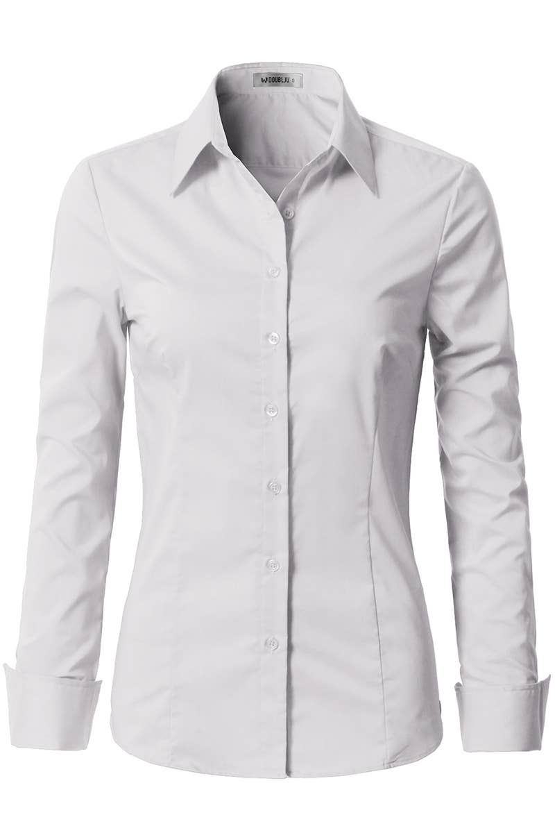 CWTDSL028_Button Down Long Sleeve Collared Shirts