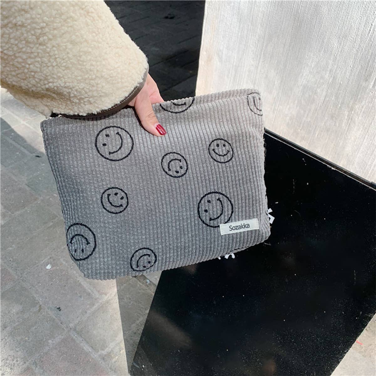 CWAB5805_SIMPLE RETRO COSMETIC BAG/CLUTCH/PENCIL BAG