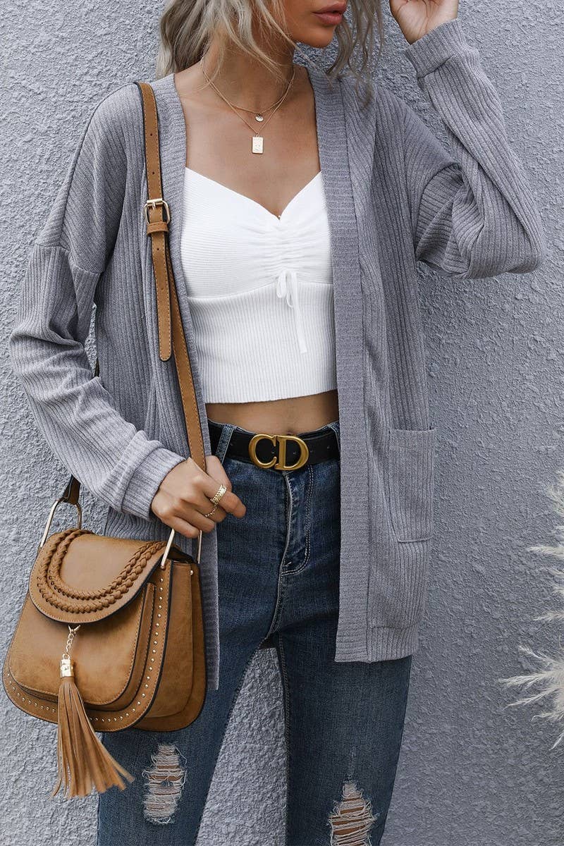 CWOCAL00585_LONG-SLEEVED SOLID COLOR LONG CARDIGAN