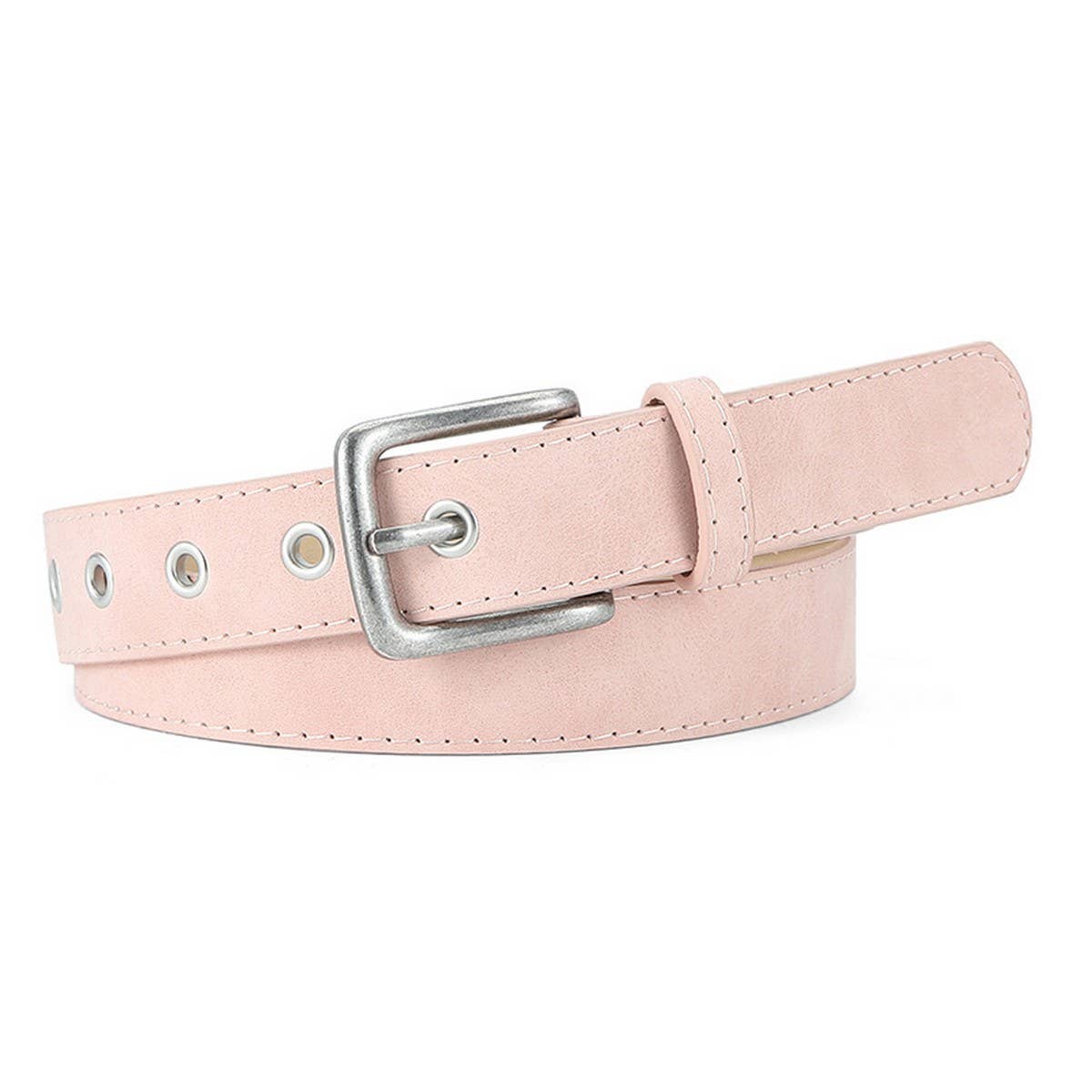 CWABE01258_MATTE PU BUCKLE BELT FOR WOMEN FASHION OUTFITS