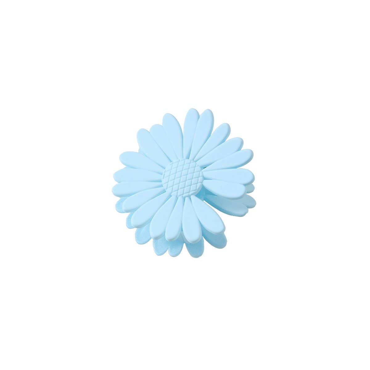 Matte Daisy Hair Claw, Floral Back Bun Shark Clip