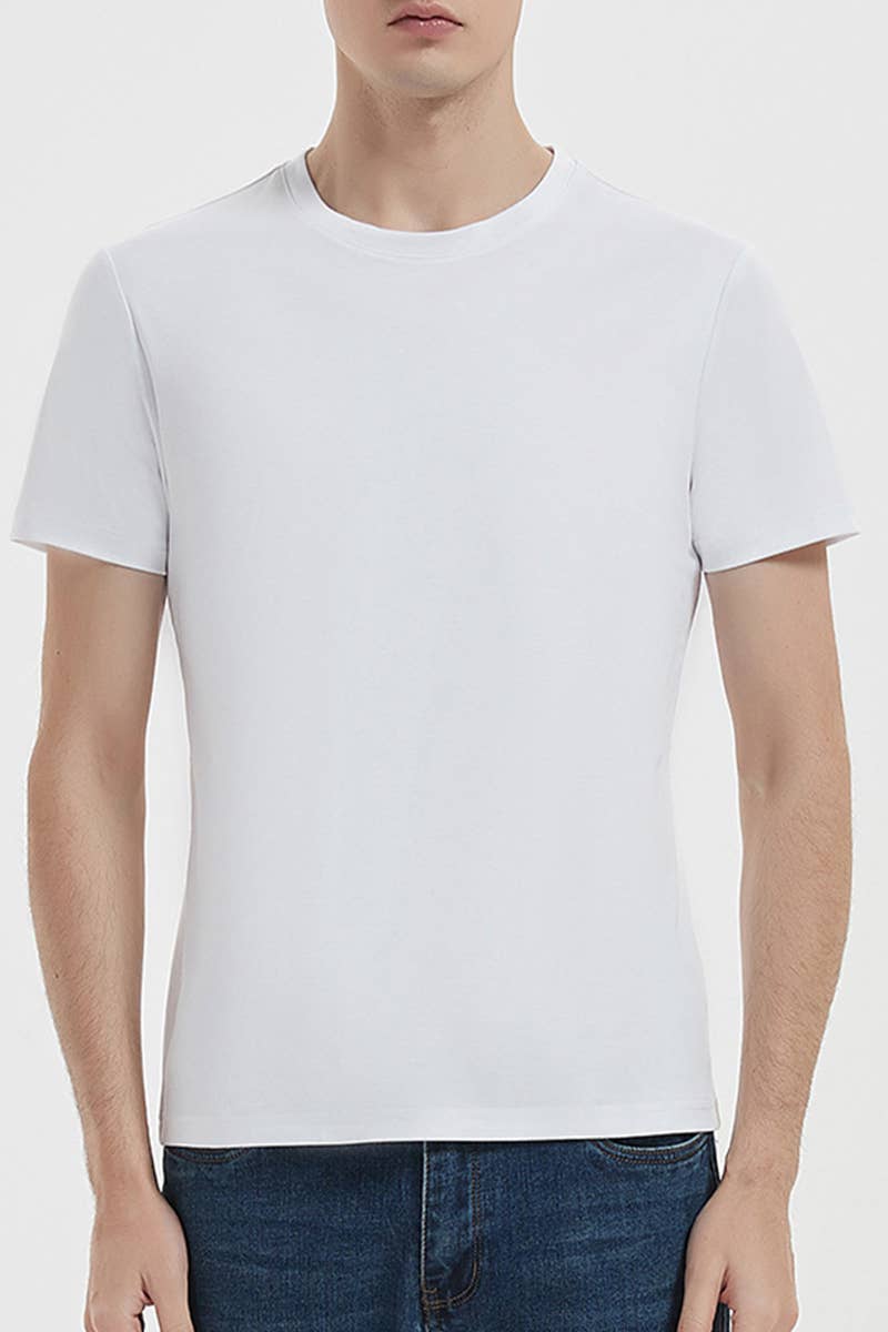 CWTBLS1784_MEN'S HIGH-END ROUND NECK SHORT SLEEVED T-SHIRT
