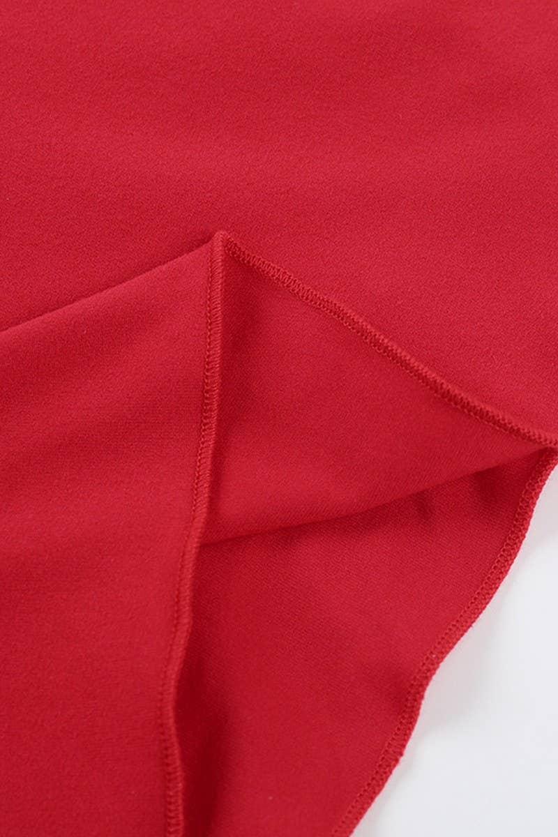 CWTBLS1929_LACE TRIM DEEP V SHORT SLEEVE SEXY TEE TOP