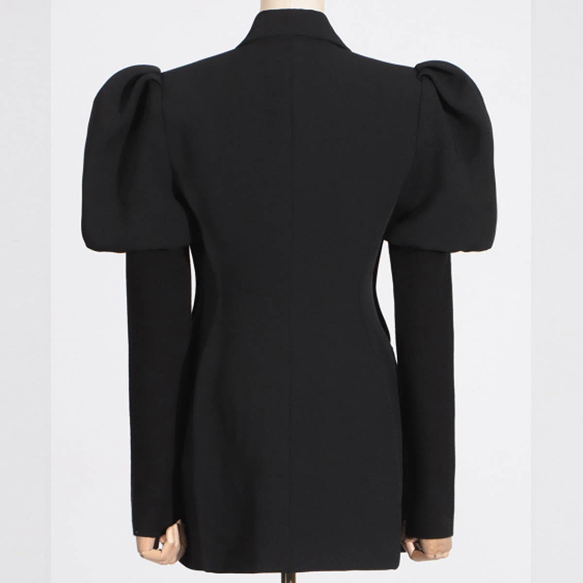 Puff Sleeve Blazer ??Single Button Spring Style_CWOCO1232