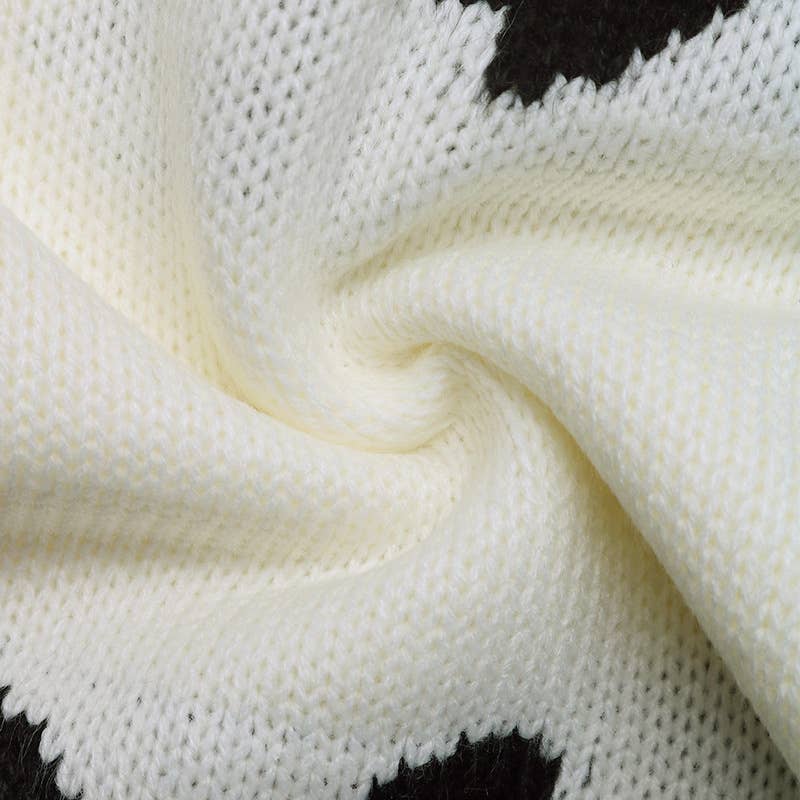 Design sense ribbon bow design cardigan