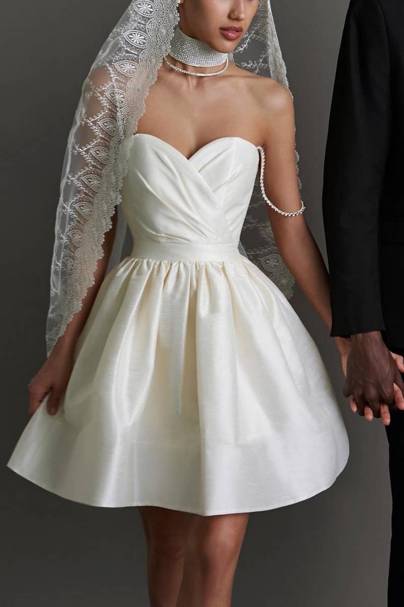 CWDTD0471_SEXY RUCHED RHINESTONE STRAP MINI DRESS