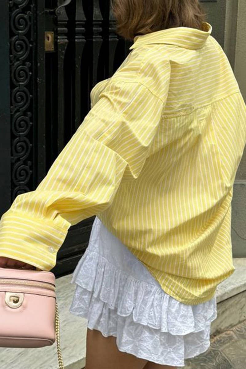 CWTSTL01005_CASUAL VACATION STRIPED BUTTON LONG SLEEVE SHIRT