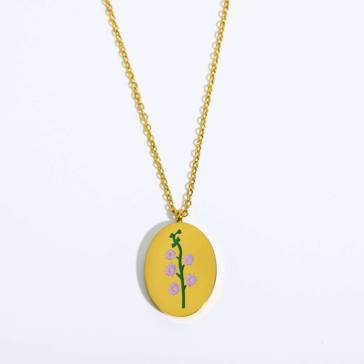 VINTAGE DECEMBER FLOWER CLAVICLE NECKLACE