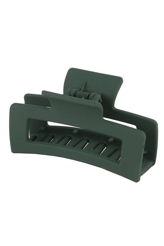 3.35" Minimalist Rectangle Hair Claw Clip_CWAHA0088