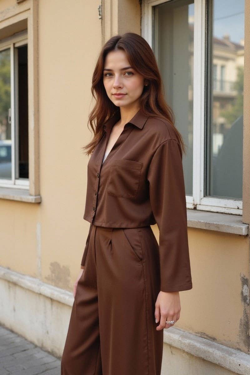 CWSTB1748_SOLID COLOR LONG SLEEVE PANTS LOUNGE SET